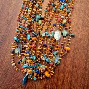 Magnificent Santo Domingo/Kewa Navajo Pueblo "Treasure Necklace"